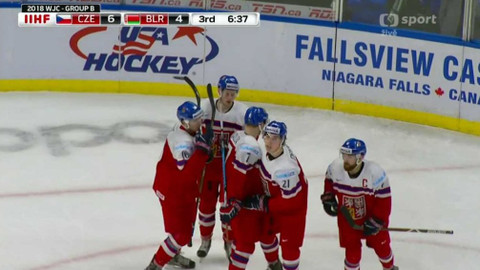 MS v ledním hokeji hráčů do 20 let 2018 USA - Česko - Bělorusko
