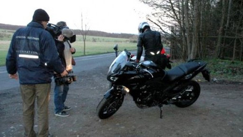 Stop - Motorka v noci