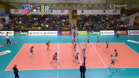 Liga mistrů ve volejbalu - VK AGEL Prostějov - Pomi Casalmaggiore