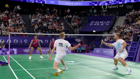 XXXIII. letní olympijské hry 2024 Paříž - Badminton: Jomkoh/Kedren - Král/Mendrek