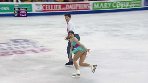 MS v krasobruslení 2016 - Sportovní dvojice: krátký program