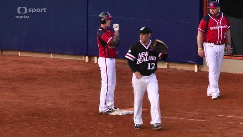 MS v softballu mužů 2019 Česko - Nový Zéland - Česko