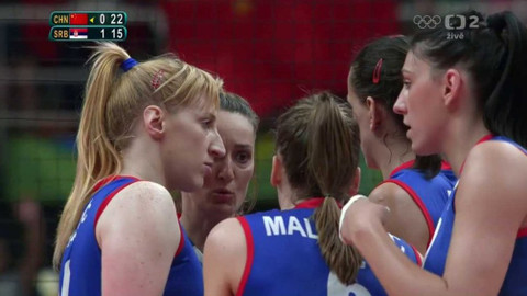XXXI. letní olympijské hry 2016 Rio de Janeiro - Volejbal: Čína - Srbsko (ženy)