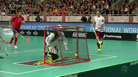 MS ve florbalu 2016 Lotyšsko - Norsko - Lotyšsko