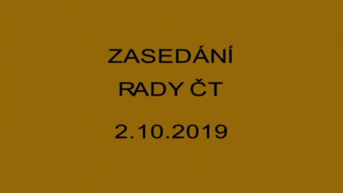 Jednání Rady České televize - 17. jednání Rady ČT v roce 2019