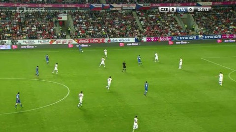 Fotbal - Česko - Itálie