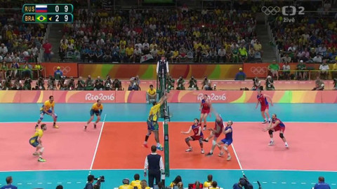 XXXI. letní olympijské hry 2016 Rio de Janeiro - Volejbal: Rusko - Brazílie (muži)