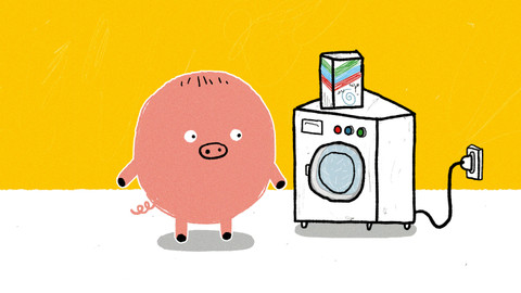 Naše prasátko - 19/52 Pračka