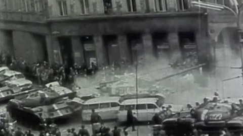 Televizní vysílání v srpnu 1968 - Václav Havel a Jan Tříska v Liberci