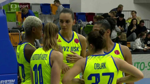 Evropská liga v basketbalu - ZVVZ USK Praha - Bourges Basket