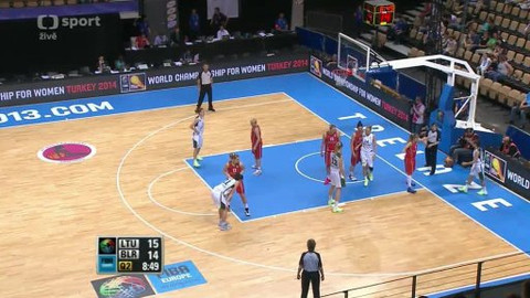 ME v basketbalu žen 2013 Francie - Litva - Bělorusko