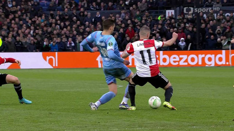 Evropská konferenční liga UEFA - Feyenoord Rotterdam - SK Slavia Praha
