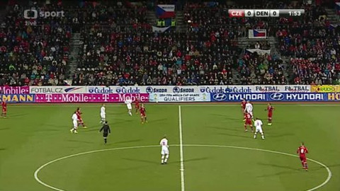 Fotbal - Česko - Dánsko
