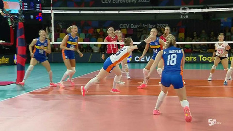 ME ve volejbalu žen 2023 - Nizozemsko - Švýcarsko