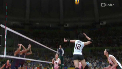 XXXI. letní olympijské hry 2016 Rio de Janeiro - Volejbal: Japonsko - USA (ženy)