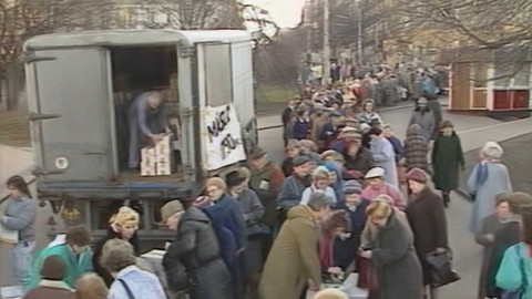 Archiv dne - 8. leden 1991: Fronta na máslo