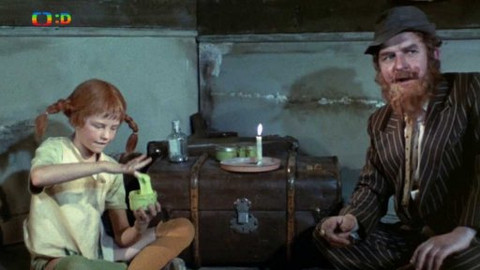 Pipi Dlouhá punčocha - 18/21 Pipi uteče z domova, zažije bouřku a potká Konráda