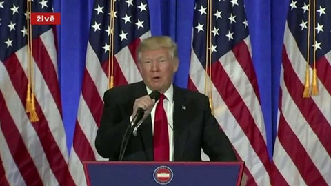 Mimořádné pořady ČT24 - Tisková konference Donalda Trumpa