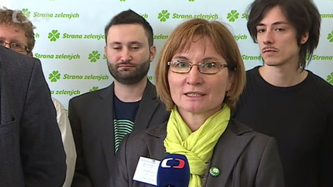 Mimořádné pořady ČT24 - Brífink po sjezdu Strany zelených