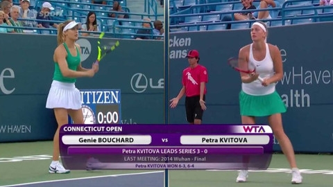 Connecticut Open 2016 - Petra Kvitová - Eugenie Bouchardová