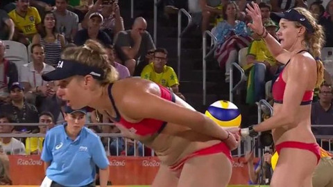 XXXI. letní olympijské hry 2016 Rio de Janeiro - Plážový volejbal: Brazílie - USA (ženy)