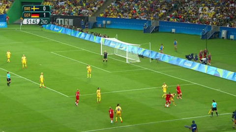 XXXI. letní olympijské hry 2016 Rio de Janeiro - Fotbal: Německo - Švédsko (ženy)