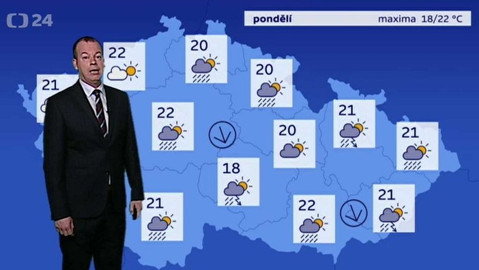 Předpověď počasí - 14. května 2017 17:55