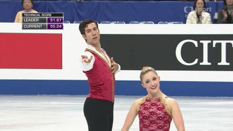 MS v krasobruslení 2014 Japonsko - Sportovní dvojice - volné jízdy