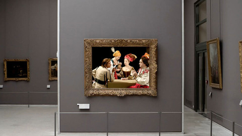 Úsměvná galerie - 3/3 Georges de la Tour – Falešný hráč karet