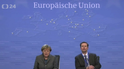 Mimořádné pořady ČT24 - Brífink Angely Merkelové