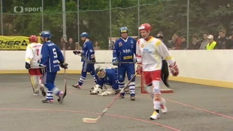 Hokejbal - HBT Vlašim - HBC Hradec Králové 1988