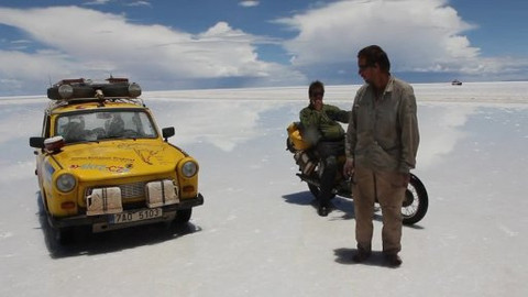 Trabantem Jižní Amerikou - Teplá voda na salaru