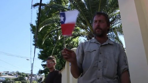 Trabantem Jižní Amerikou - Máme vlajku Chile