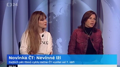Nevinné lži - Barbora Kodetová a Petra Nesvačilová v pořadu Studio 6