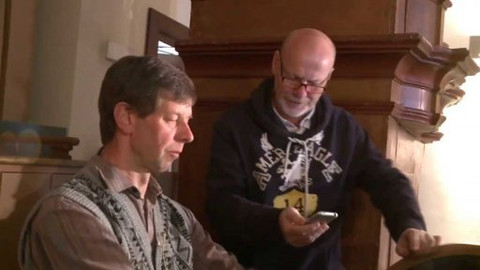 Ohře s Vladimírem Čechem - Natáčení písniček v kostele