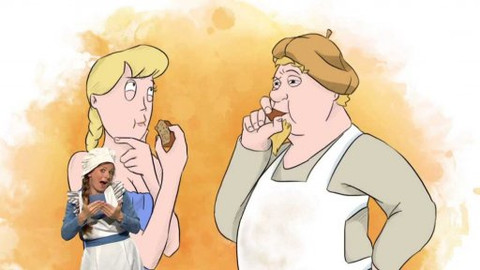 Pohádky pana Donutila - Znakový jazyk: Pekař a tajemný pamlsek