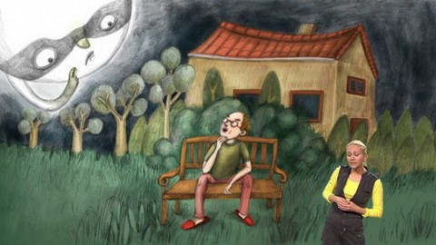 Pohádky pana Donutila - Znakový jazyk: Jak pan Burda k šikovnosti přišel