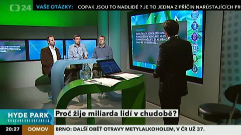 Chudoba cti netratí - Chudoba tématem pořadu Hyde Park