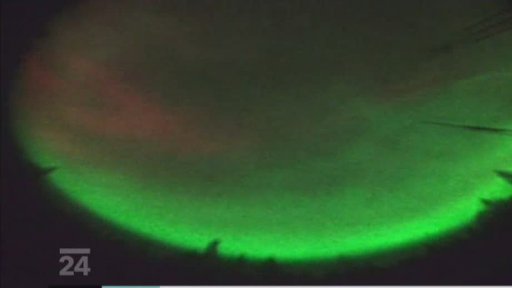 Polární záře nad Laponskem