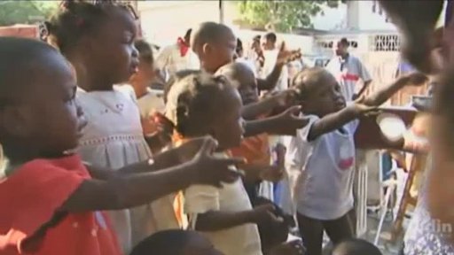 Haitské děti po tragedii