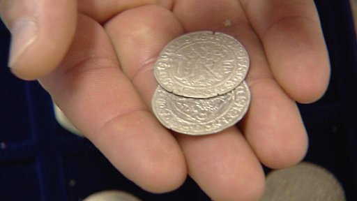 Vystavený stříbrný poklad