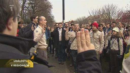 S Václavem Havlem se dnes v Praze také rozloučili i členové Junáka.