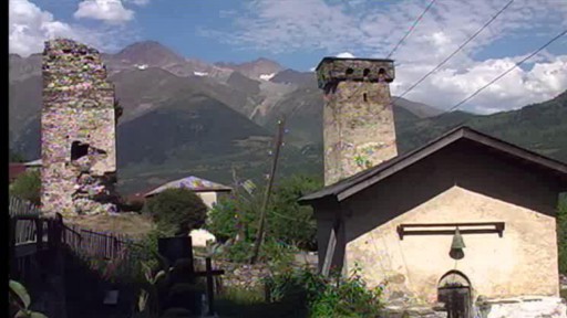 Kamenné věže ve Svanetii