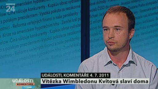 Vítězka Wimbledonu Kvitová slaví doma