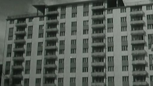 Výstavba sídliště v Českých Budějovicích (1962)