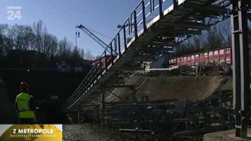 Stavba nového úseku trasy A metra