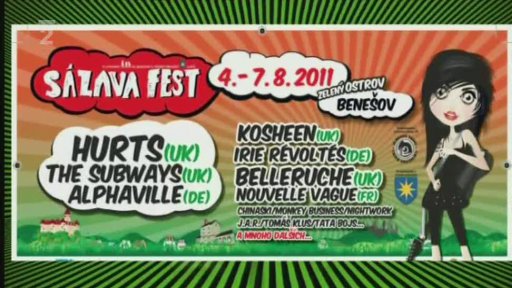 Future time: Sázavafest – 4.-7.8. Benešov