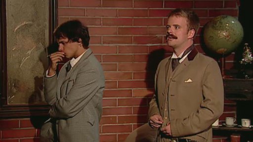 Podzim v Baker Street aneb příběh z dob, kdy Sherlock Holmes a doktor Watson byli ještě neopřenými studenty, které ohrožoval zlotřilý londýnský fantóm Mufriarty.