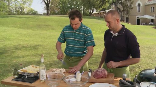 Zauzená krkovice na rozmarýnu s ryzlinkovým zelím