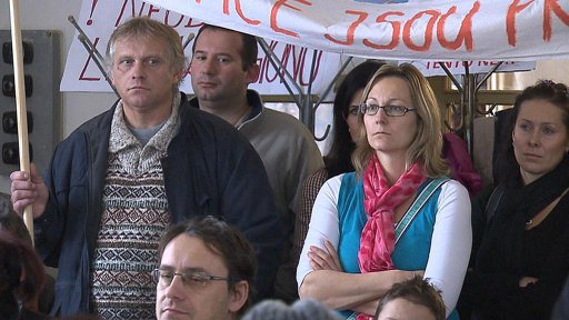 Protesty proti větrné elektrárně